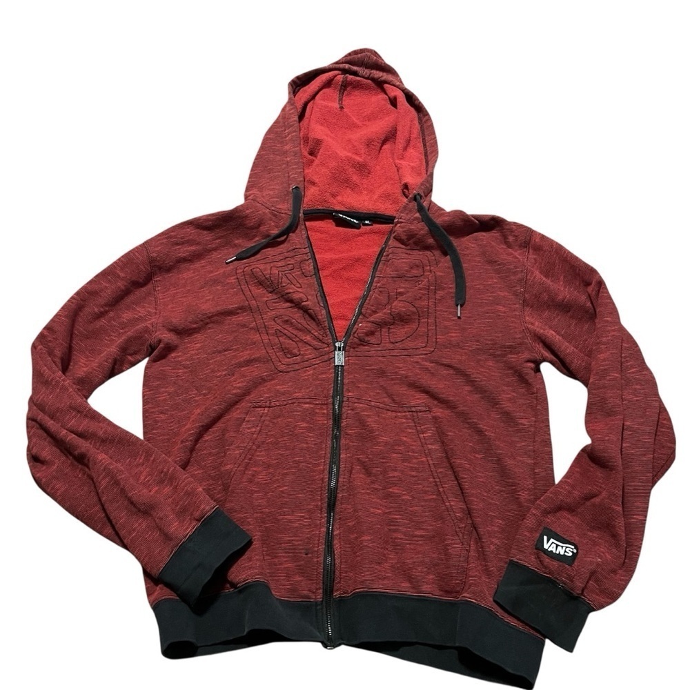 Vans Skate Old-School Red Hoodie Size Medium Skater Punk Grunge 90s Nostalgia